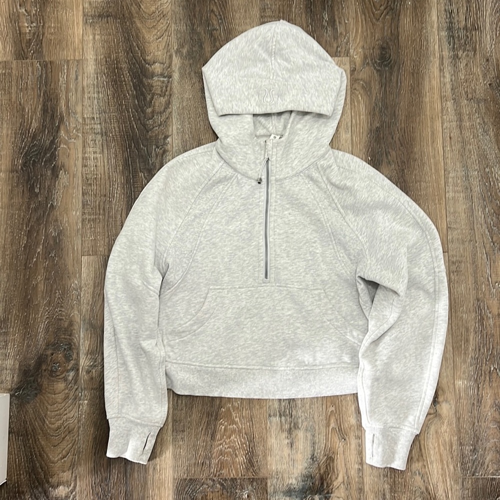 Lululemon Half Zip Gray Scuba Oversized Sweatshirt